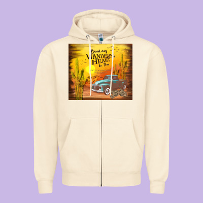Bind My Wandering Heart To Thee Zipper Hoodie Designed By Tumblerdesignbyshophia