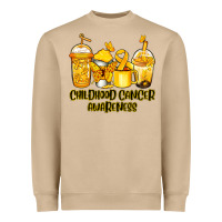 Mushroom childhood cancer awareness coffee Heavyweight Sweatshirt - Jasminsmagicworld