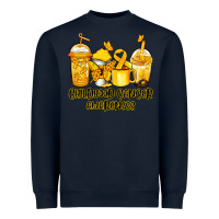 Navy childhood cancer awareness coffee Heavyweight Sweatshirt - Jasminsmagicworld