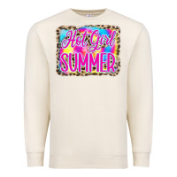 Sandshell Hot Girl Summer Tie Dye Leopard Premium Sweatshirt - CowCowDesign