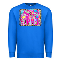 True Royal Hot Girl Summer Tie Dye Leopard Premium Sweatshirt - CowCowDesign