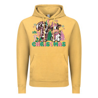 Vintage Mustard my first christmas cow Vintage Hoodie - MaliasSmallBusiness