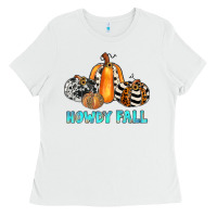 White howdy fall Ladies Tee - JahusDesignShop