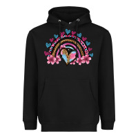 Black valentine's day rainbow heart olivia Heavyweight Hoodie - OliviaCreatesArt