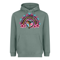 Sage valentine's day rainbow heart olivia Heavyweight Hoodie - OliviaCreatesArt