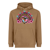 Valentine's Day Rainbow Heart Olivia Heavyweight Hoodie | Teevron