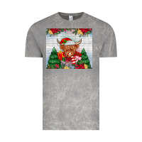 Cloud Rock christmas cow Vintage Tee - MaliasSmallBusiness