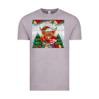 Vintage Zinc christmas cow Vintage Tee - MaliasSmallBusiness