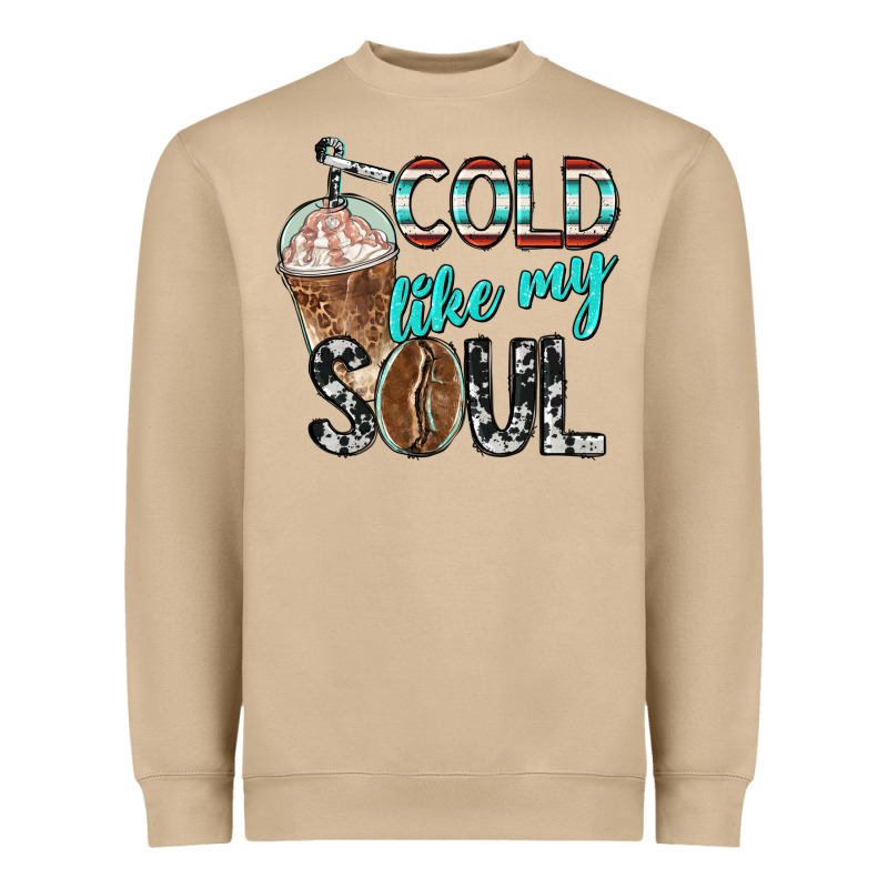 Cold Like My Soul With Coffee Heavyweight Sweatshirt by BarkalooDesign | Teevron