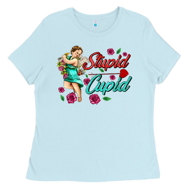 Stupid Cupid Ladies Tee by AdoDesignShop | Teevron