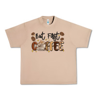Burro but first coffee Urban Heavy Tee - MaliasSmallBusiness