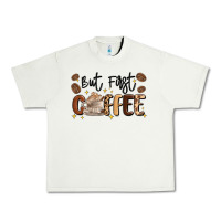 Pistachio but first coffee Urban Heavy Tee - MaliasSmallBusiness