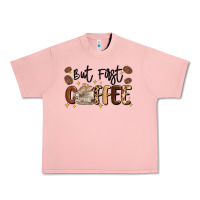 Salmon but first coffee Urban Heavy Tee - MaliasSmallBusiness