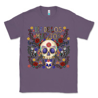 Lavender dia de los muertos Classic Tee - CowhideDigitalArt