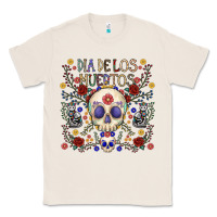 Natural dia de los muertos Classic Tee - CowhideDigitalArt