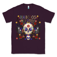 Plum dia de los muertos Classic Tee - CowhideDigitalArt