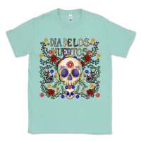 Seafoam dia de los muertos Classic Tee - CowhideDigitalArt