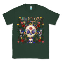 Sports Green dia de los muertos Classic Tee - CowhideDigitalArt