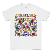 White dia de los muertos Classic Tee - CowhideDigitalArt