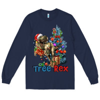Navy Tree Rex T-Rex Long Sleeve Tee - LillyAllenDesigns