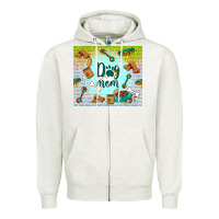 Oatmeal Heather dog mom Zipper Hoodie - TumblerDesignByShophia