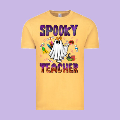 Spooky Teacher Vintage Tee Designed By Nancycooperartshop