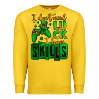 Lemon St. Patrick's I don't need luck i have skills Premium Sweatshirt - OliviaCreatesArt