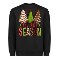 Black tis the season christmas cakes Heavyweight Sweatshirt - Jasminsmagicworld