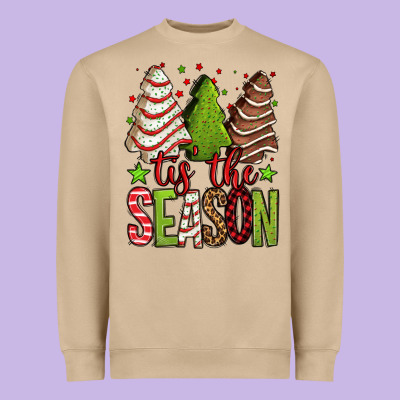 Tis The Season Christmas Cakes Heavyweight Sweatshirt Designed By Jasminsmagicworld
