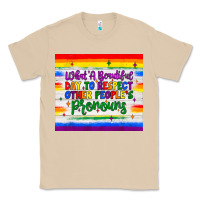 Mushroom what a beautiful day to respect other people's pronouns  tumbler Classic Tee - JahusDesignShop