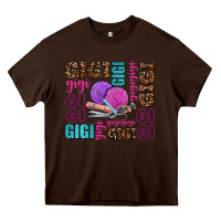 Chocolate Brown gigi gigi with knitting Heavy Core Tee - AdoDesignShop