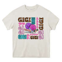 Cream gigi gigi with knitting Heavy Core Tee - AdoDesignShop