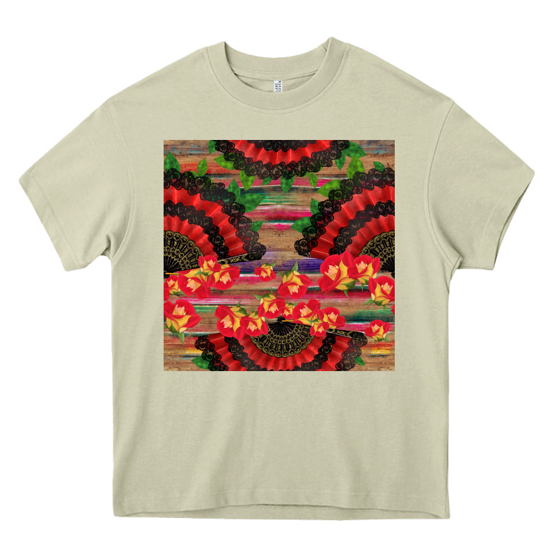 Spanish Hand Fan Seamless Pattern Heavy Core Tee by BundleAndBundleShop | Teevron