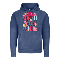 Vintage Denim birthday girl Vintage Hoodie - MaliasSmallBusiness