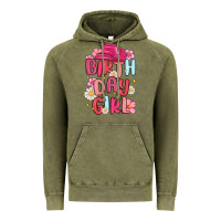 Vintage Olive birthday girl Vintage Hoodie - MaliasSmallBusiness