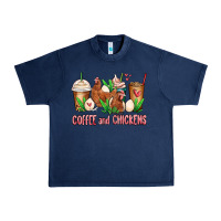 Navy chicken   coffee cups Urban Heavy Tee - MaliasSmallBusiness