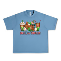 Pebble Blue chicken   coffee cups Urban Heavy Tee - MaliasSmallBusiness
