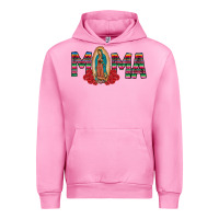 Fuchsia Pink Mama Our Lady Urban Hoodie - CowhideDigitalArt