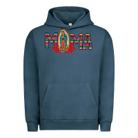 Pigment Midnight Navy Mama Our Lady Urban Hoodie - CowhideDigitalArt
