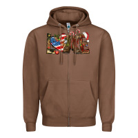 Chestnut Army christmas love 4th Of July Zipper Hoodie - HowdyJamesFarm