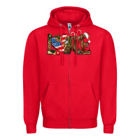 Red Army christmas love 4th Of July Zipper Hoodie - HowdyJamesFarm
