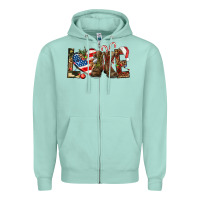Seafoam Army christmas love 4th Of July Zipper Hoodie - HowdyJamesFarm