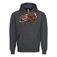 Smoke Army christmas love 4th Of July Zipper Hoodie - HowdyJamesFarm