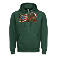 Sports Green Army christmas love 4th Of July Zipper Hoodie - HowdyJamesFarm