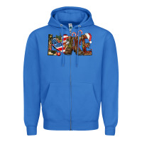 True Royal Army christmas love 4th Of July Zipper Hoodie - HowdyJamesFarm