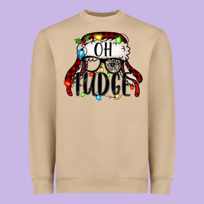 Oh Fudge Christmas Story Heavyweight Sweatshirt Designed By Jasminsmagicworld