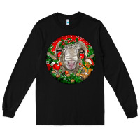Black christmas rambouillet sheep Long Sleeve Tee - LillyAllenDesigns