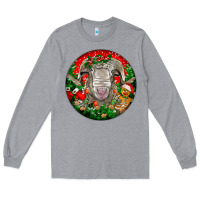 Heather Grey christmas rambouillet sheep Long Sleeve Tee - LillyAllenDesigns