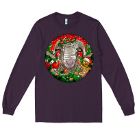 Plum christmas rambouillet sheep Long Sleeve Tee - LillyAllenDesigns