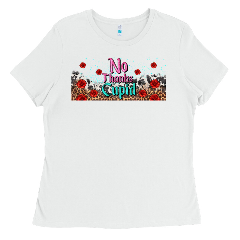 No Thanks Cupid Ladies Tee by AdoDesignShop | Teevron